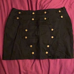 Never worn Vintage spin doctor Ogata black button skirt